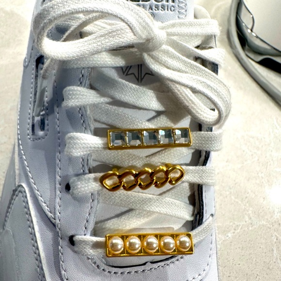 Reebok, Cardi B, white leather platform, shoes, brand new, size 9 - Picture 6 of 10